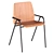 Sleek Hurdle Chair: Stylish and Durable 3D model small image 1