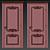 Elegant Door Interior 148 3D model small image 3