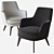 Sydney Lounge Chair: Modern Elegance 3D model small image 1