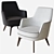 Sydney Lounge Chair: Modern Elegance 3D model small image 2