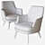 Sydney Lounge Chair: Modern Elegance 3D model small image 4