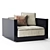 Elegant Flexform LUCIEN Armchair: Sophisticated Design & Comfort 3D model small image 7