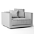 Elegant Flexform LUCIEN Armchair: Sophisticated Design & Comfort 3D model small image 9