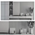 Modern Wood & White Hallway Set 3D model small image 4