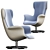 Elegant Giorgetti Bergere Armchair 3D model small image 4