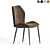 Modern Carvelle Dining Chair 3D model small image 3