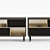Elegant Piet Sideboard: Wooden Body, Metal Accents 3D model small image 2