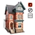 Victorian House 01: Low Poly, PBR, Game-Ready 3D model small image 1