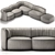 Luxury Natuzzi DEEP Sofa 3D model small image 1