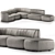 Luxury Natuzzi DEEP Sofa 3D model small image 2