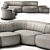 Luxury Natuzzi DEEP Sofa 3D model small image 3