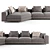 Luxury Soft Touch Sofa 3D model small image 2