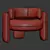 Cozy Comfort Embrace Armchair 3D model small image 5