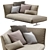 Stylish Evergreen Chaise Lounge 3D model small image 6