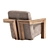 Modern Wood Frame Occasional Chair 3D model small image 2