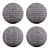 Industrial Gray Brick Texture: PBR 300x300cm 3D model small image 2