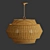 Rustic Rattan Pendant: Paloma by West Elm 3D model small image 3