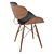 Sleek Gerald Black Chair 3D model small image 2