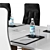 Sleek Modern Conference Table 3D model small image 5