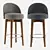 Margaux Swivel Bar Stool: Timeless Elegance for Your Home 3D model small image 4