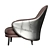 Aviator Gina Chair: Sleek and Stylish 3D model small image 3