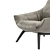 Contemporary Comfort: Florentia Armchair 3D model small image 4