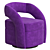 Swivel Armchair: Premium Comfort & Stylish Design 3D model small image 1