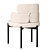 Contemporary SYLVIE Chair: Sleek Design by Meridiani 3D model small image 4