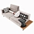 Transformable 3-Seater Sofa 3D model small image 2