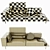 Transformable 3-Seater Sofa 3D model small image 3