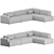 Muuto Connect Corner Sofa - Modern and Stylish 3D model small image 2