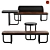 EXTERY Tiide Outdoor Furniture Set 3D model small image 1