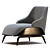 Elegant Brigid Armchair: Timeless Comfort 3D model small image 2