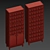 Versatile Library Cabinet: Space-Saving Solution 3D model small image 3