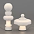Title: Chess-inspired Lamps: Fontana Arte RE and REGINA 3D model small image 1