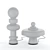 Title: Chess-inspired Lamps: Fontana Arte RE and REGINA 3D model small image 2