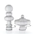 Title: Chess-inspired Lamps: Fontana Arte RE and REGINA 3D model small image 4