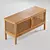 Boho Chic Rattan Media Console 3D model small image 3