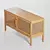 Boho Chic Rattan Media Console 3D model small image 4