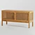 Boho Chic Rattan Media Console 3D model small image 6