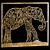 Elephant Panel: Handcrafted Art 3D model small image 1