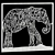 Elephant Panel: Handcrafted Art 3D model small image 2