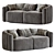 Modern Fitz Sofa - Sleek and Stylish Design 3D model small image 1