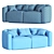 Modern Fitz Sofa - Sleek and Stylish Design 3D model small image 6