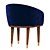 CB2 Viceroy Velvet Chair 3D model small image 2
