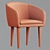 CB2 Viceroy Velvet Chair 3D model small image 5