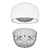 Minimalistic Ceiling Lamp Ideal Lux Audi 3D model small image 2