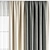 Luxury Curtain Collection 3D model small image 3