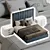 Stylish & Spacious Pablo Bed 3D model small image 5