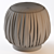 Batista 17.7'' Round Cocktail Ottoman 3D model small image 6